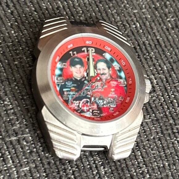 Collectible NASCAR Dale Earnhardt Sr. And Jr. Wrist Watch - Picture 1 of 4